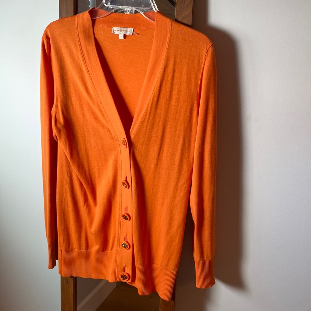 Tory Burch cardigan, orange